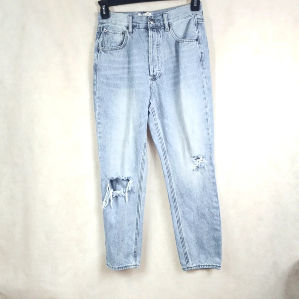 Twelve by Ontwelfth High-Rise Distressed Boyfriend Jeans - Picture 1 of 3